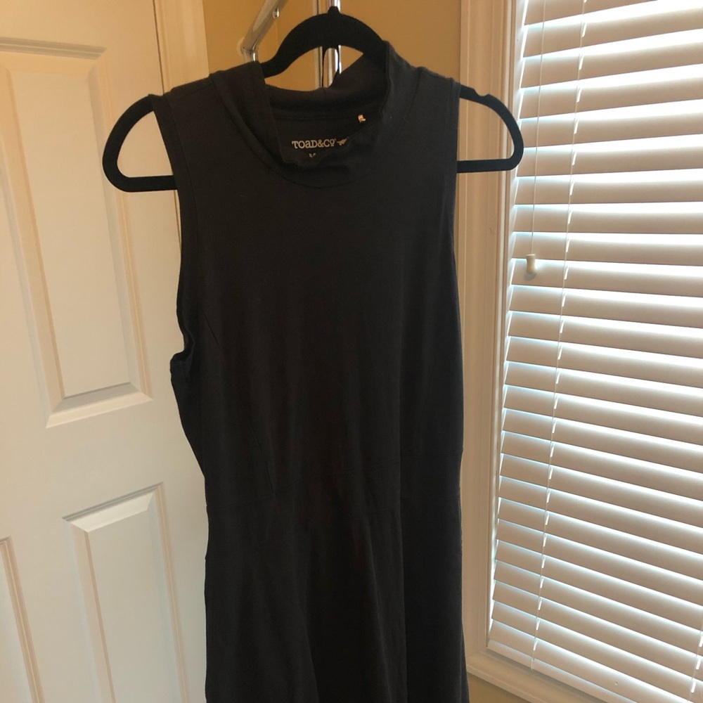 Toad&Co casual black dress. Sz M